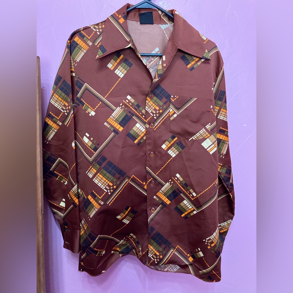 👔 Retro Mens Fashion Club Size M Shirt 👔